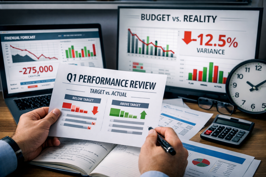 Budget performance Q1